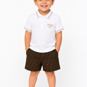 Fendi short & white shirt