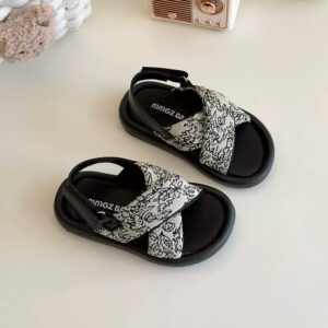 Unique boys open toe scandals mix white