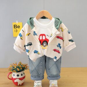 Boy hat jacket & Demin set